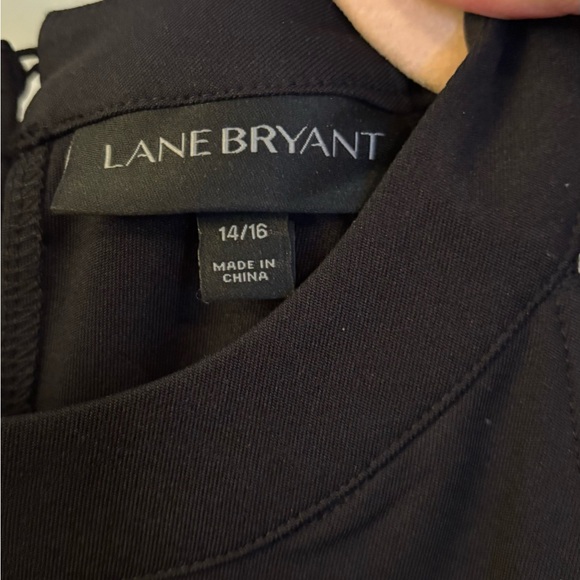 Lane Bryant Black One-Sleeve Cold-Shoulder Dress - Size 14/16 - Chic - Picture 2 of 3